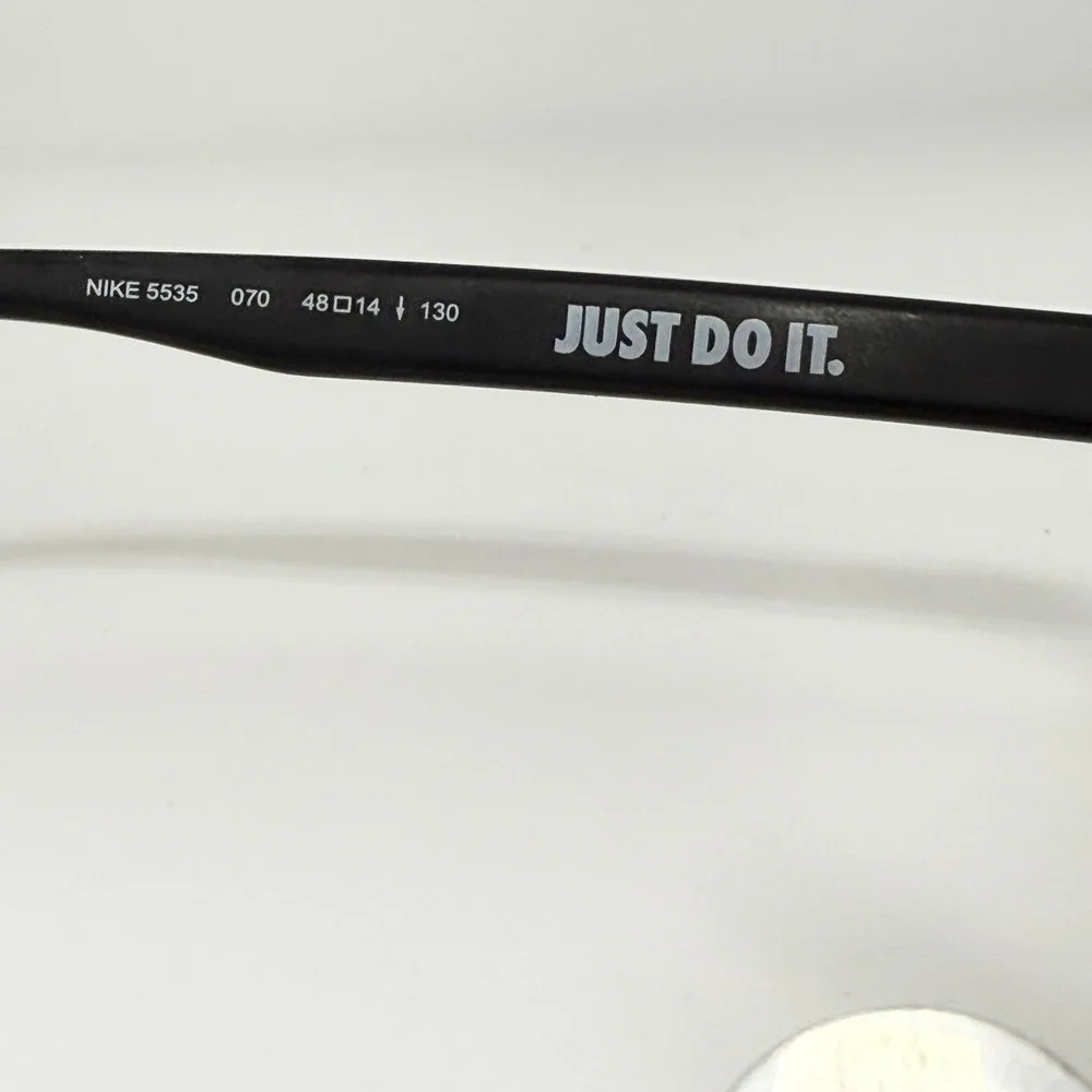Nike 5509‎ 001 Black Rectangular Eyeglasses Frames Mens Womens 54-15-140 22065